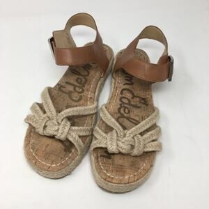 Sam Edelman Rope Platform Espadrilles Sandals  9.5